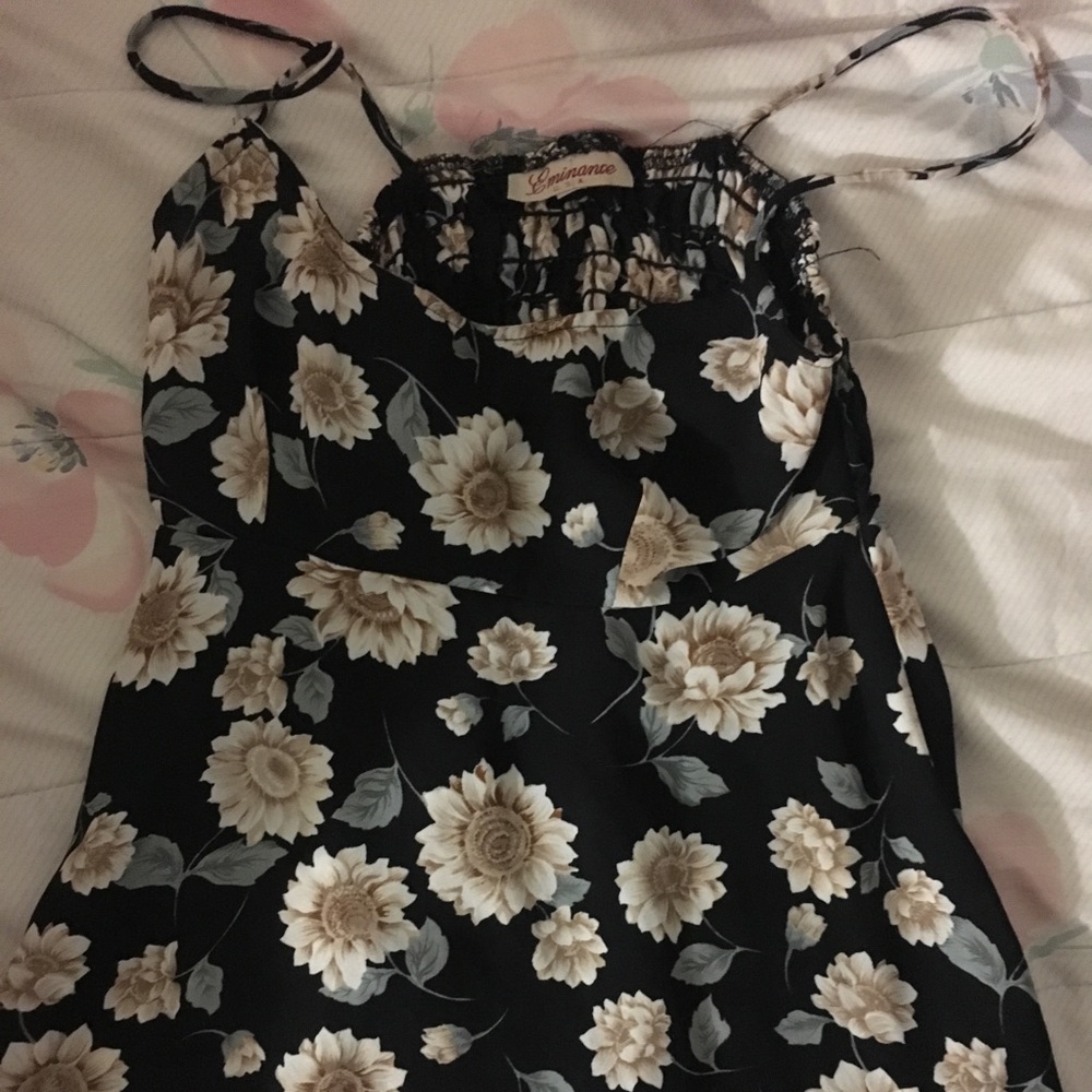 Vintage floral baby doll top